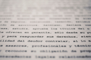Black Text on white background